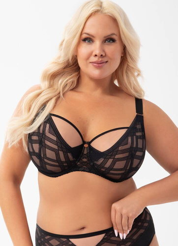 Gorsenia K 897 Estelle Мек черен сутиен