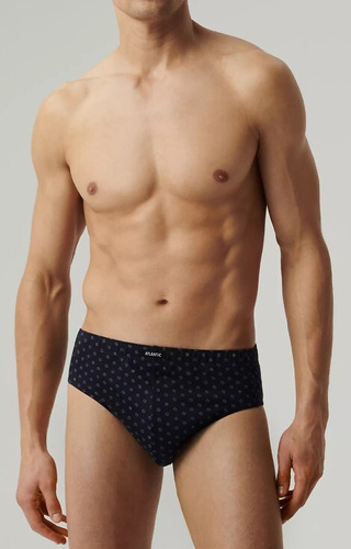 3MP-188 Classic Slipy męskie Atlantic - granatowy-niebieski