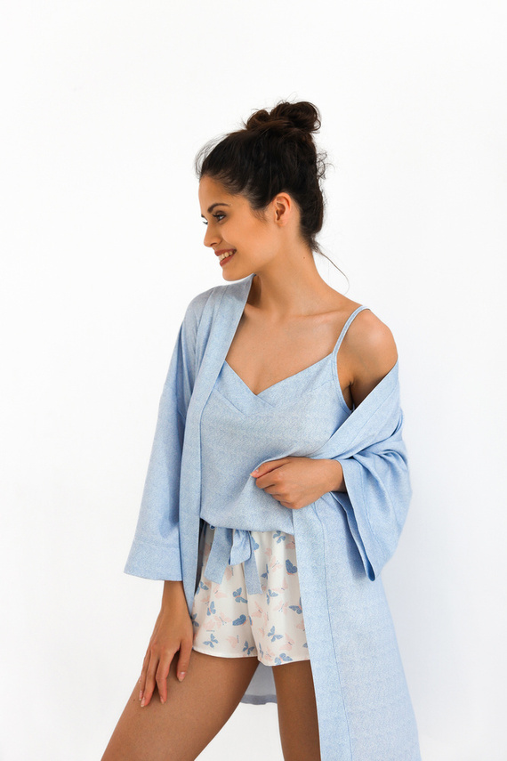 Дамски халат Felicia Sensis - син меланж