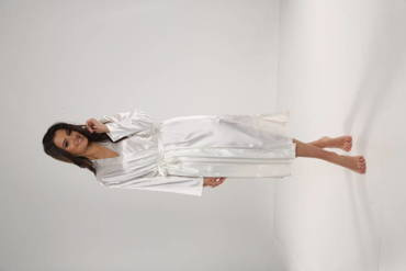 798 Класически дамски халат Forex - перла