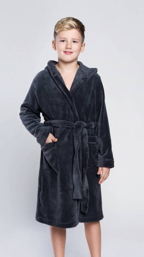 Момчешки халат Mimas Италианска мода - сив
