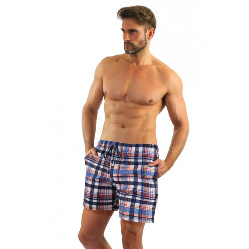 Milo 2 Sesto Senso къс пижамен панталон, каре 06, метличина