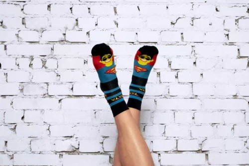 M41Z Super Dad Socks чорапи Италианска мода - тъмносиньо/цветове