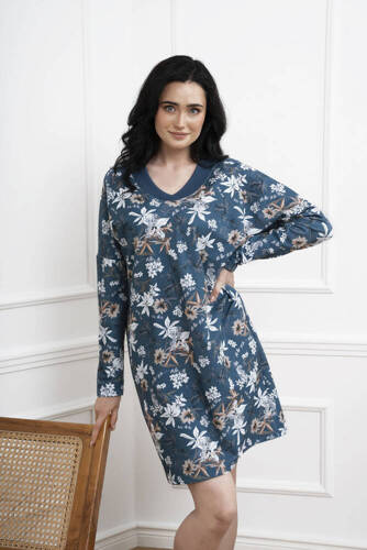 Nikjana дамска туника с дълъг ръкав Италианска мода - принт