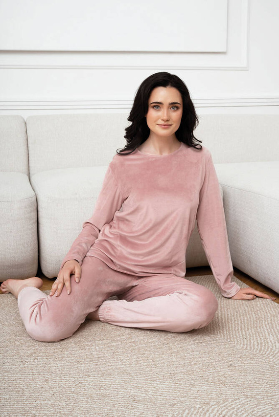 Дамски комплект Akara Italian Fashion - прахово розово 