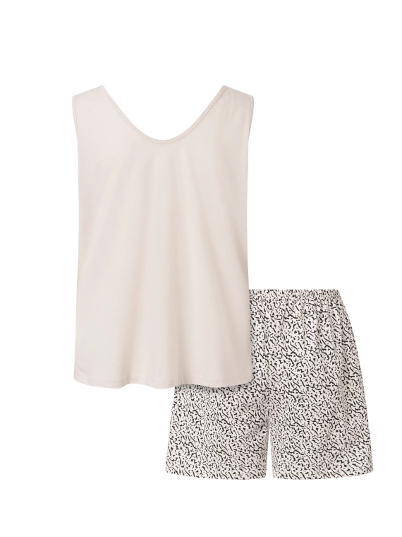 Make It Happen Дамска пижама Momenti Per Me бежова