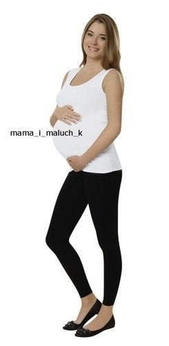 Дълги гамаши за бременни Черно италианска мода