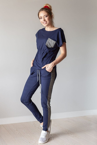 504 Komplet dresowy MIRACLE- granatowy