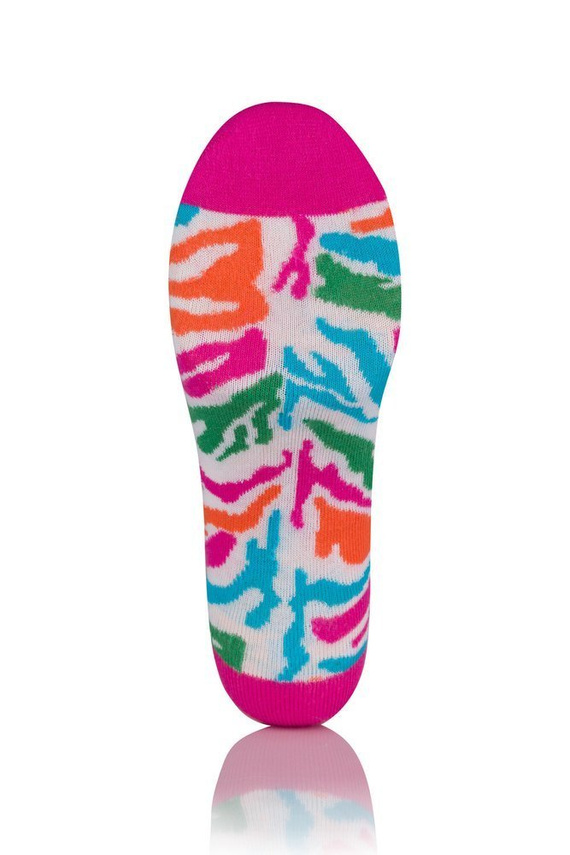 S118S Зебра чорапи крака Италианска мода - печат на амарант