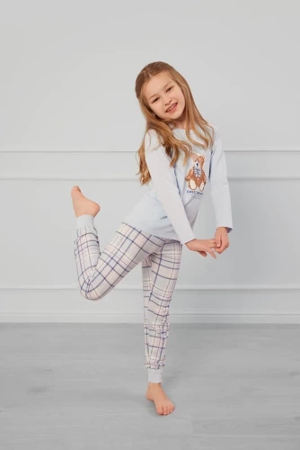 Katrin Пижама за момичета Италианска мода - синьо/печат