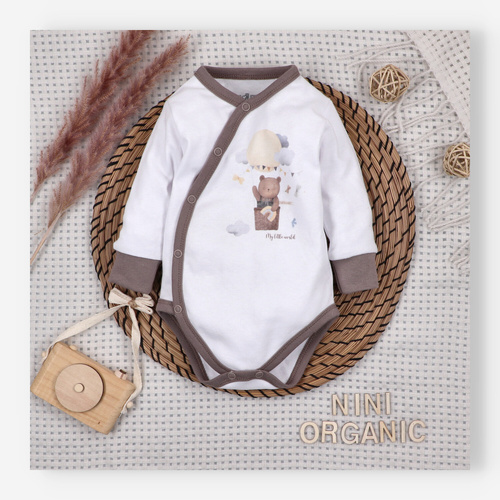 Боди Nini Balloon Friends 100% органичен памук, произведено в Полша