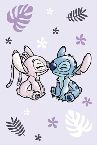 Бебешко поларено одеяло Lilo and Stitch Jerry Fabrics | Микрофибър, мек и лек