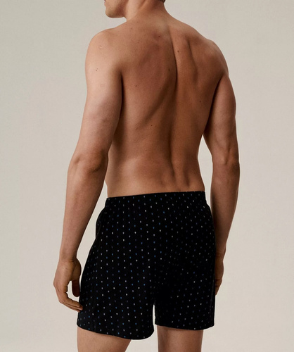 Мъжки боксерки Atlantic 2MBX-081, памучни, черни - свободна кройка, комплект от 2 броя