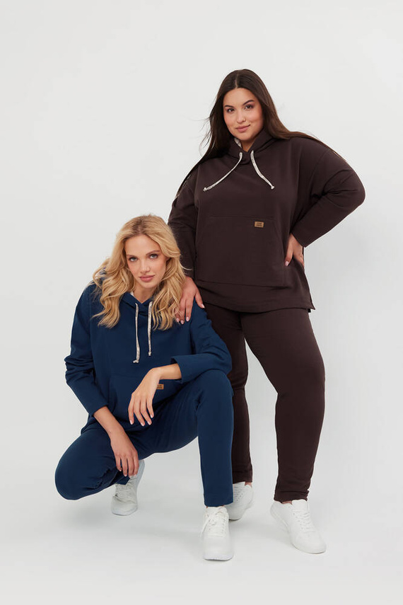 Lagos Дамски суитшърт с качулка Italian Fashion - деним 