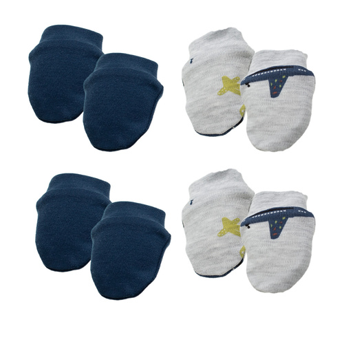 219083 Бебешки ръкавици Willy Nicol 4 броя – памук, против надраскване,