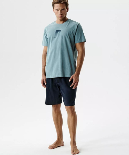 NMP-398 Лятна Мъжка Пижама 100% Памук Peach