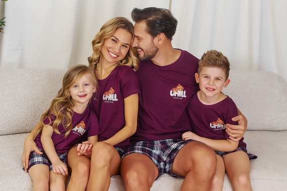 7200 Дамска пижама "Chill" Doctor Nap - бордо