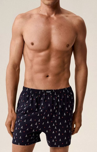 2GMB-010 Мъжки боксерки Atlantic - памучни, с коледен мотив, комплект от 2 броя