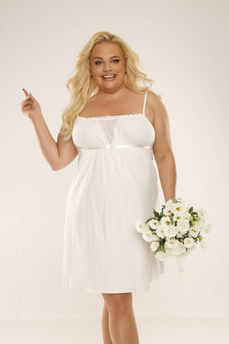 691 Freya Forex нощница без презрамки - екрю