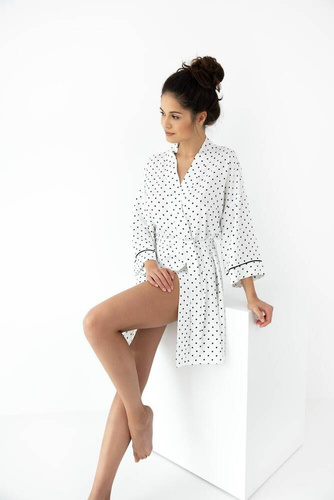 Дамски халат Elif Sensis - крем