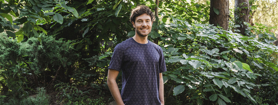 Ricardo Мъжка пижама с къс ръкав, къси панталони Италианска мода - морско синьо/принт