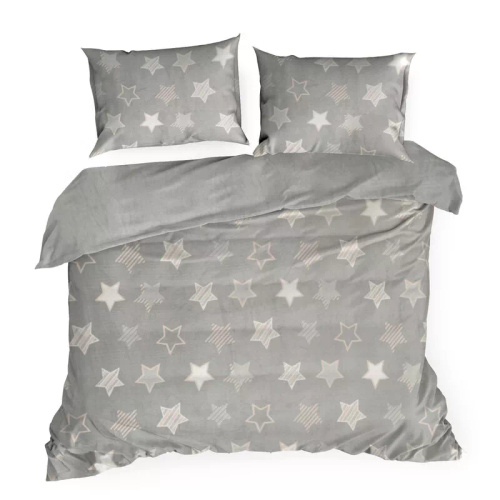 Flano 4 звезди кадифено спално бельо Eurofirany сиво