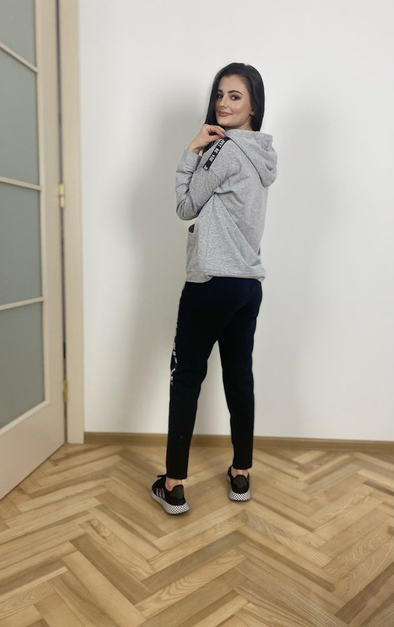 496 Just Forex дамски спортен екип - светъл меланж