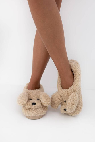 Дамски чехли Louisa Sensis - Бежови