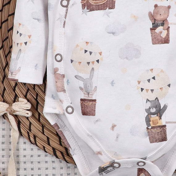 Боди Nini Balloon Friends 100% органичен памук, произведено в Полша