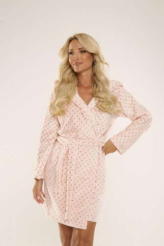 546 Къс дамски халат Melanie Forex - сьомга