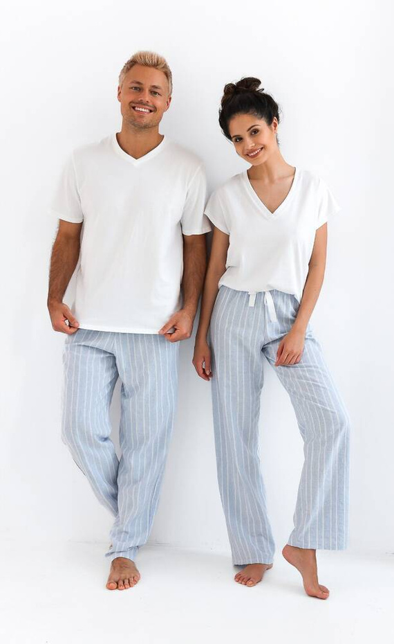 Мъжка пижама David Sensis - перлена