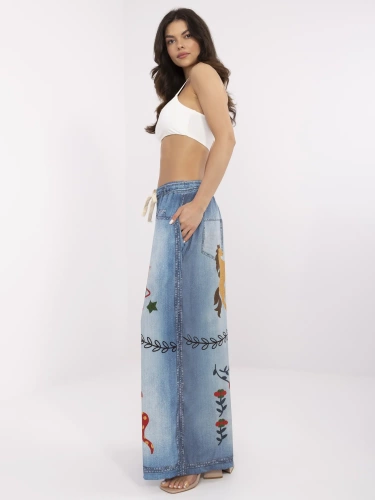 DHJ-SP-19183-9.54 Дамски панталон Paris blue