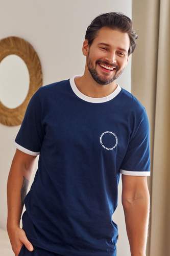 7218 Мъжка пижама Doctor Nap - тъмносиня