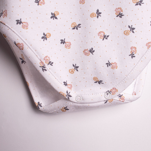 Боди за момиче Nicol 220097 – 100% памук, дълъг ръкав, цветен принт, пеперуди