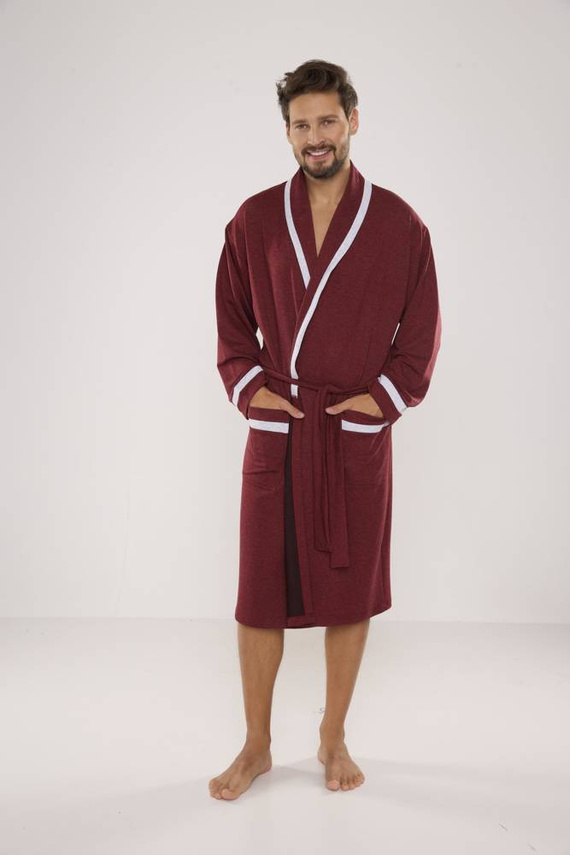 564 Мъжки халат Bruno De Lafense - бордо