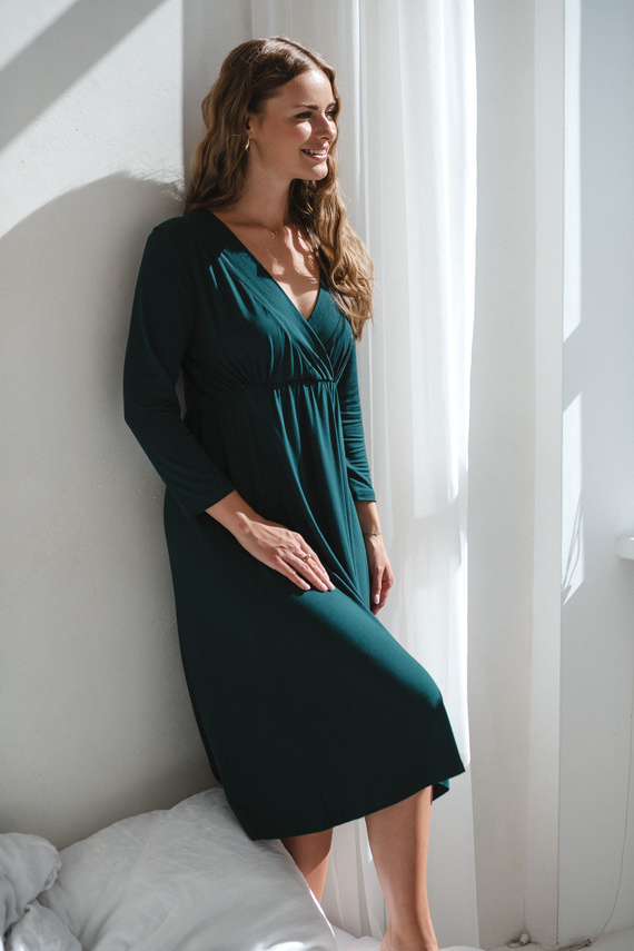 Бамбукова нощница за бременни и кърмене Star Light – удобство, елегантност, подходяща за родилния дом