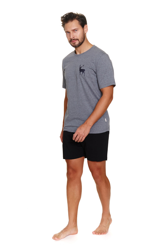 7235 Мъжка пижама Doctor Nap - тъмно сива