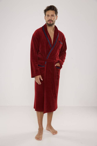 666 Роналдо мъжки халат De Lafense - бордо