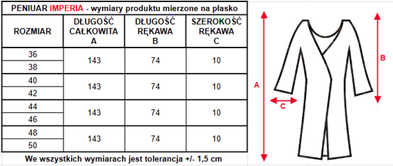 86664 Неглиже халат Imperia Seagull - кайсия