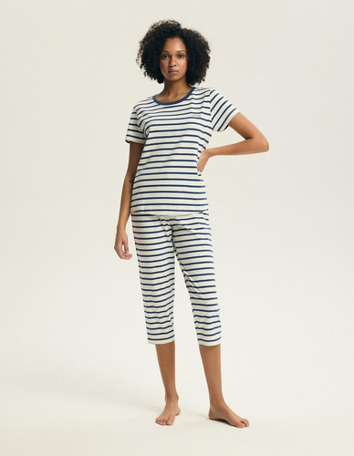 Дамска пижама 45316 Eulana 100% памук 7/8