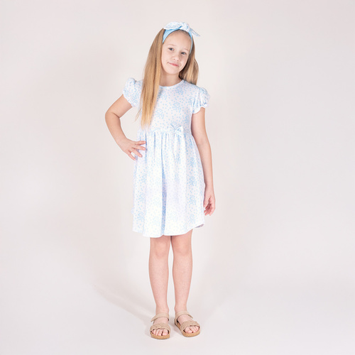 213167 Рокля с къс ръкав "Нели" Никол - синя