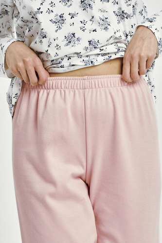 Martina 3451 Дамска пижама Taro, бяла, 100% класически памук