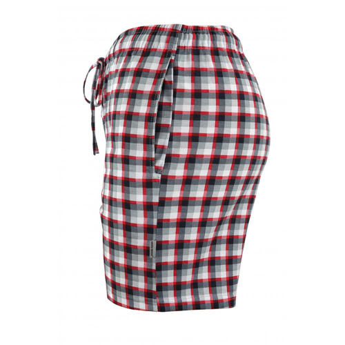 Къс пижамен панталон Milo 2 Sesto Senso, каре 10, червен