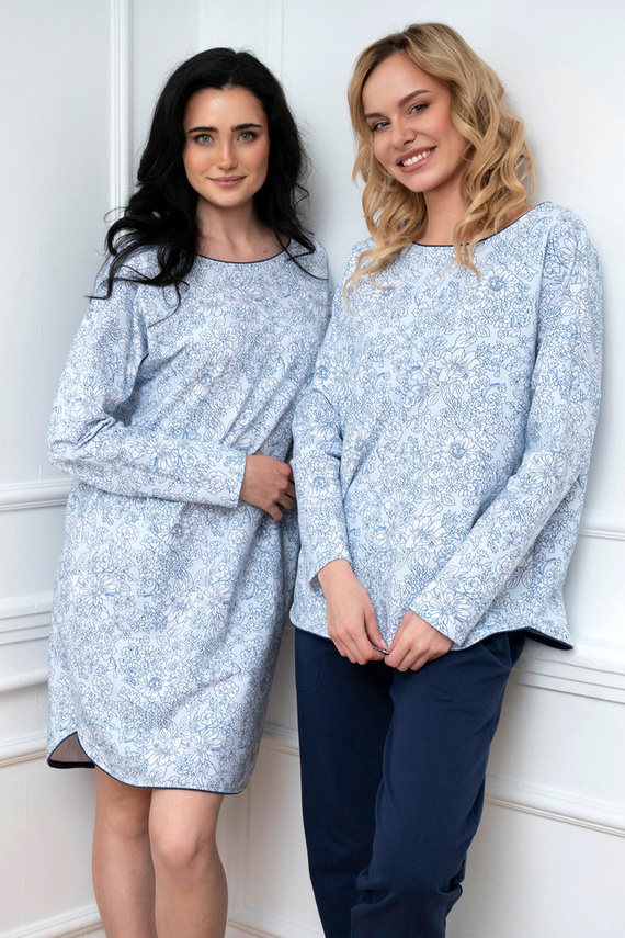 Нощница Gracjela Италианска мода - син принт