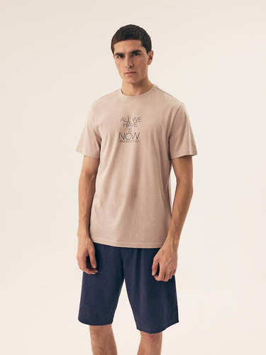 42632 Премиум мъжка пижама Dreamer Henderson - бежова