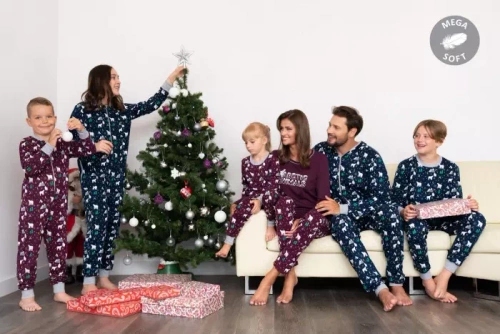 Детска пижама Sid Италианска мода - бордо принт 