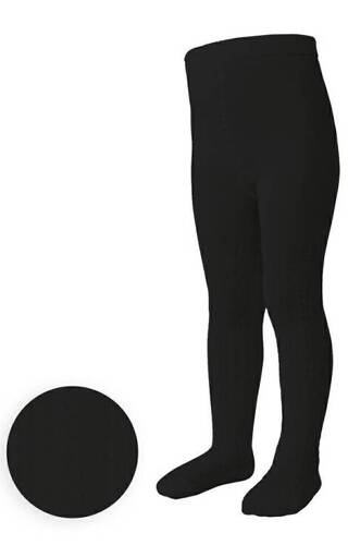 арт.071 Момичешки чорапогащник Steven с плитка - черен