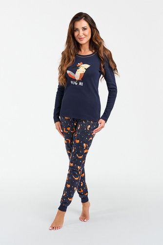 Wasilla Дамска пижама с дълъг ръкав и дълъг панталон Италианска мода 