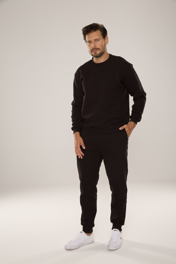 813 Indigo Мъжки спортен костюм от De Lafense - черен