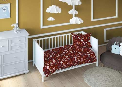 3503 B Land of Dreams Детско памучно спално бельо Magic Mary Karo